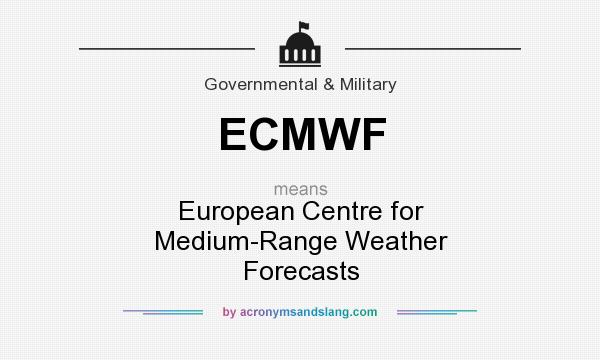 What does ECMWF mean? It stands for European Centre for Medium-Range Weather Forecasts