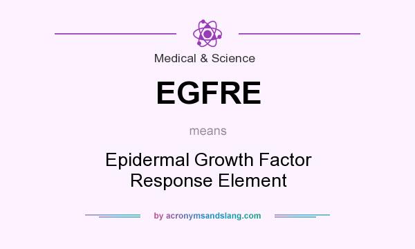 What does EGFRE mean? It stands for Epidermal Growth Factor Response Element