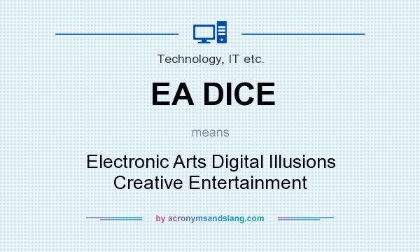 What does EA DICE mean? It stands for Electronic Arts Digital Illusions Creative Entertainment