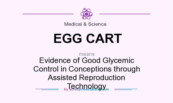 What does EGG CART mean? It stands for Evidence of Good Glycemic Control in Conceptions through Assisted Reproduction Technology