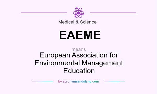 What does EAEME mean? It stands for European Association for Environmental Management Education