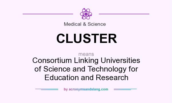 What does CLUSTER mean? It stands for Consortium Linking Universities of Science and Technology for Education and Research
