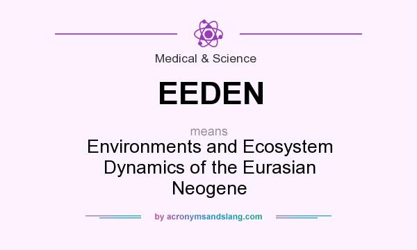 What does EEDEN mean? It stands for Environments and Ecosystem Dynamics of the Eurasian Neogene