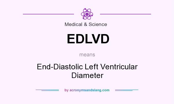 What does EDLVD mean? It stands for End-Diastolic Left Ventricular Diameter