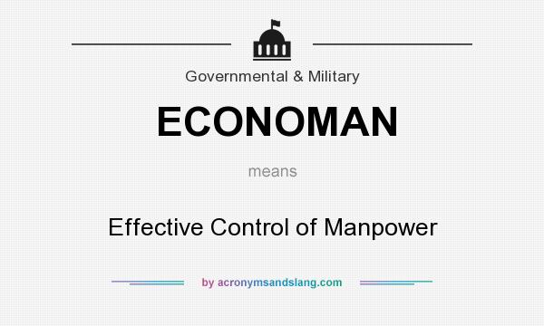 What does ECONOMAN mean? It stands for Effective Control of Manpower