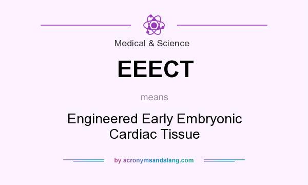 What does EEECT mean? It stands for Engineered Early Embryonic Cardiac Tissue