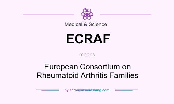 What does ECRAF mean? It stands for European Consortium on Rheumatoid Arthritis Families