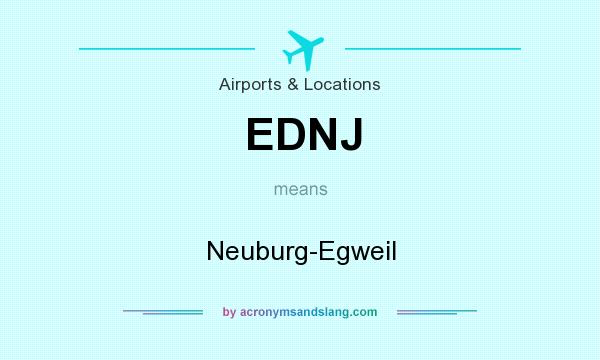 What does EDNJ mean? It stands for Neuburg-Egweil