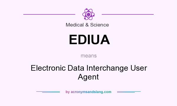 What does EDIUA mean? It stands for Electronic Data Interchange User Agent
