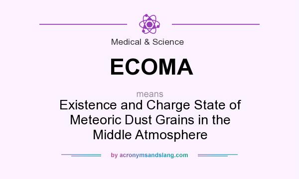 What does ECOMA mean? It stands for Existence and Charge State of Meteoric Dust Grains in the Middle Atmosphere
