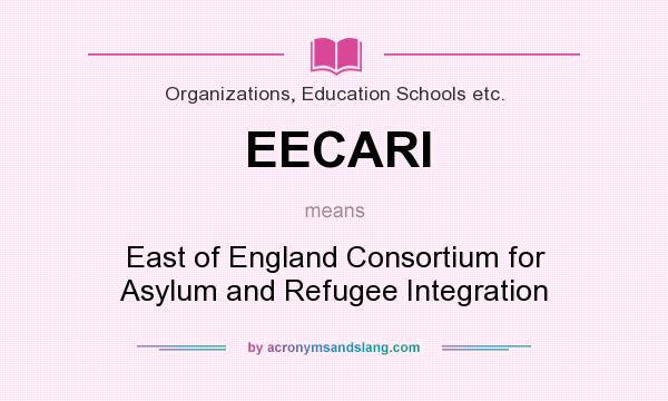 What does EECARI mean? It stands for East of England Consortium for Asylum and Refugee Integration