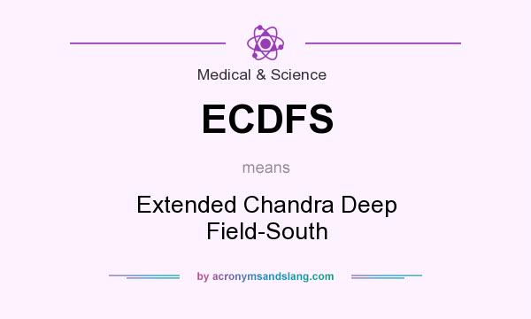 What does ECDFS mean? It stands for Extended Chandra Deep Field-South