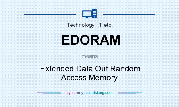 What does EDORAM mean? It stands for Extended Data Out Random Access Memory