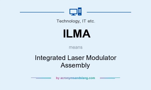 What does ILMA mean? It stands for Integrated Laser Modulator Assembly