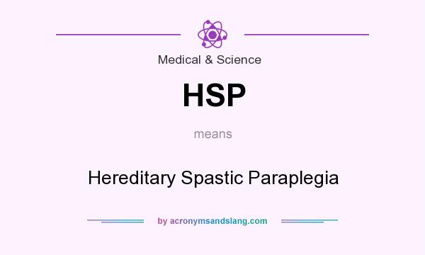 What does HSP mean? It stands for Hereditary Spastic Paraplegia