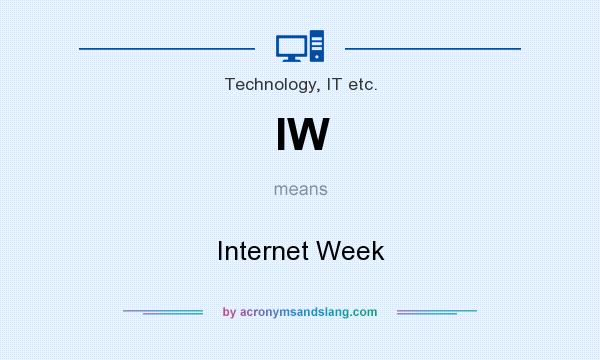 What does IW mean? It stands for Internet Week