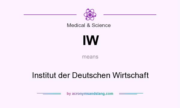 What does IW mean? It stands for Institut der Deutschen Wirtschaft