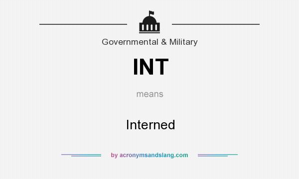What does INT mean? It stands for Interned