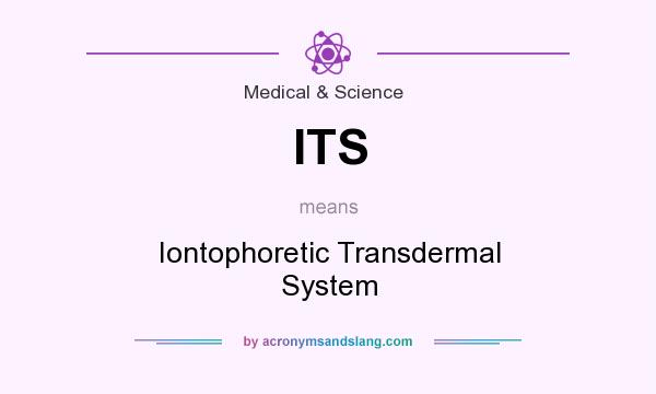 What does ITS mean? It stands for Iontophoretic Transdermal System