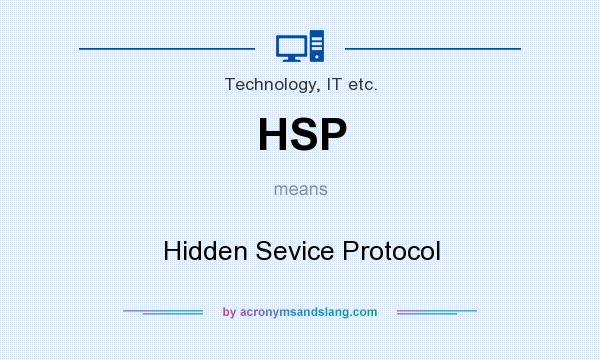 What does HSP mean? It stands for Hidden Sevice Protocol