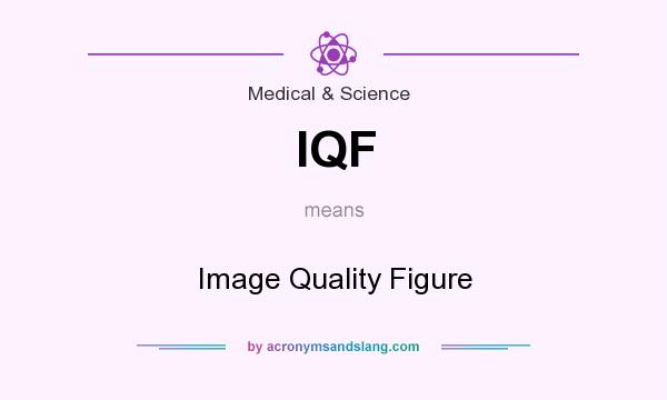 What does IQF mean? It stands for Image Quality Figure