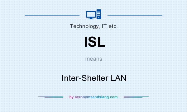 What does ISL mean? It stands for Inter-Shelter LAN