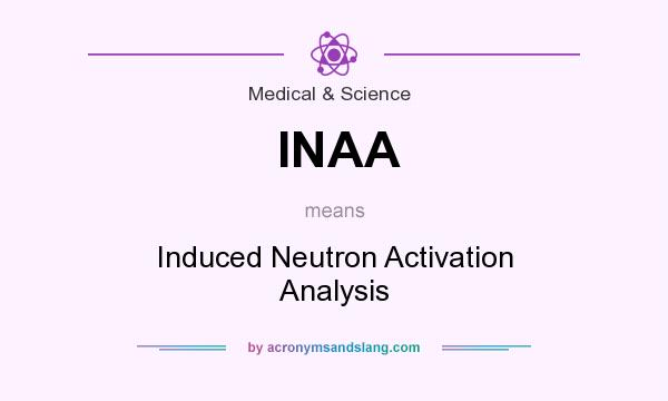 What does INAA mean? It stands for Induced Neutron Activation Analysis