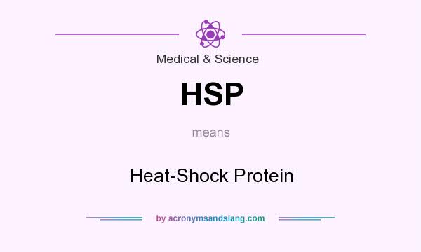 What does HSP mean? It stands for Heat-Shock Protein