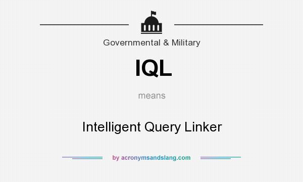What does IQL mean? It stands for Intelligent Query Linker