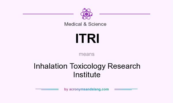 What does ITRI mean? It stands for Inhalation Toxicology Research Institute