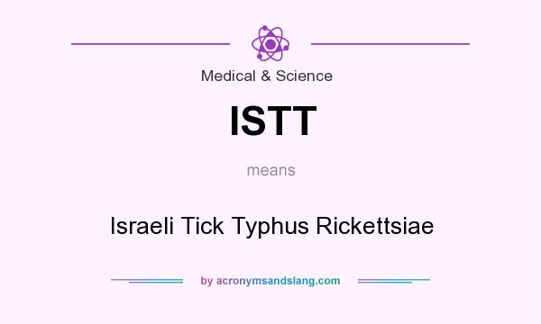 What does ISTT mean? It stands for Israeli Tick Typhus Rickettsiae