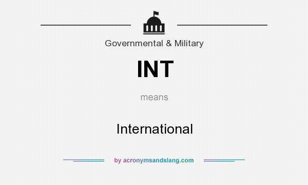 What does INT mean? It stands for International