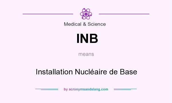 What does INB mean? It stands for Installation Nucléaire de Base