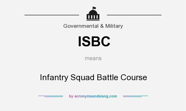 What does ISBC mean? It stands for Infantry Squad Battle Course