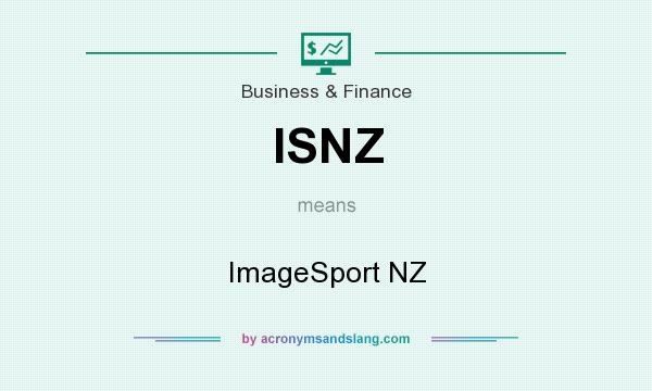 What does ISNZ mean? It stands for ImageSport NZ