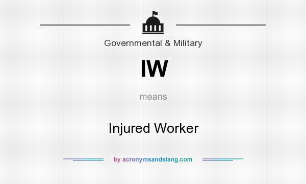 What does IW mean? It stands for Injured Worker