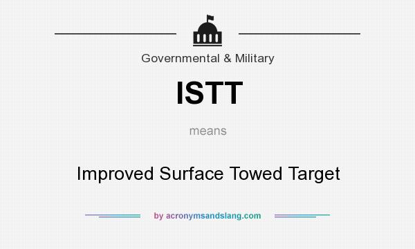 What does ISTT mean? It stands for Improved Surface Towed Target