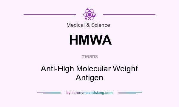 What does HMWA mean? It stands for Anti-High Molecular Weight Antigen