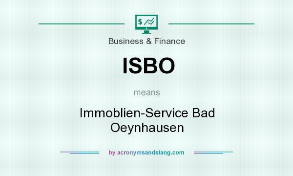 What does ISBO mean? It stands for Immoblien-Service Bad Oeynhausen