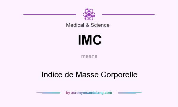 What does IMC mean? It stands for Indice de Masse Corporelle