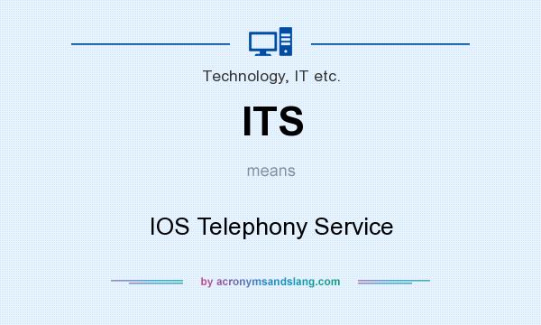 What does ITS mean? It stands for IOS Telephony Service