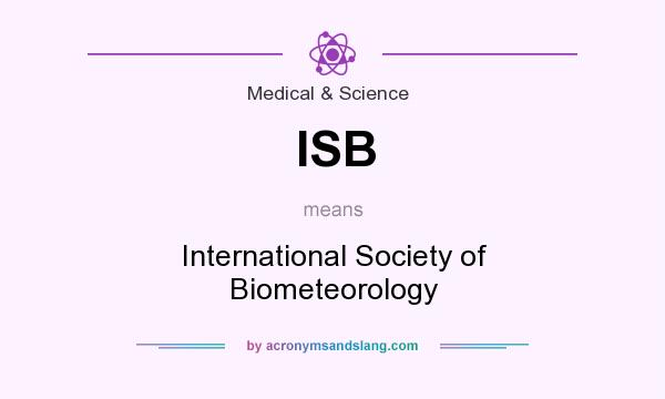 What does ISB mean? It stands for International Society of Biometeorology