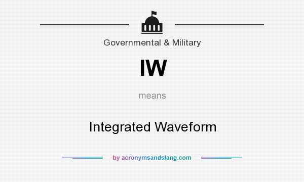 What does IW mean? It stands for Integrated Waveform