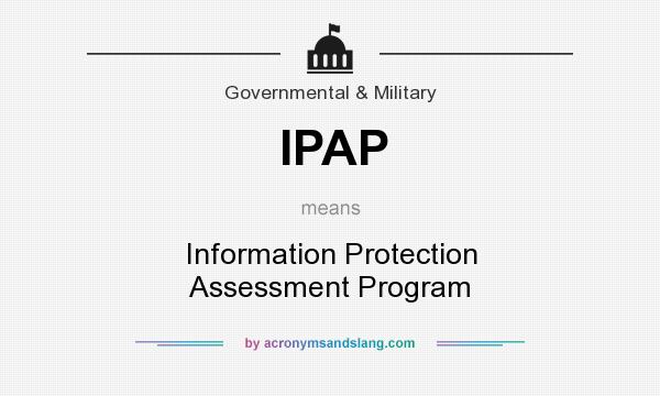 What does IPAP mean? It stands for Information Protection Assessment Program