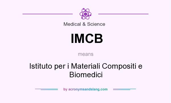 What does IMCB mean? It stands for Istituto per i Materiali Compositi e Biomedici
