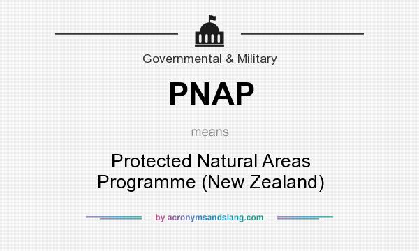 What does PNAP mean? It stands for Protected Natural Areas Programme (New Zealand)
