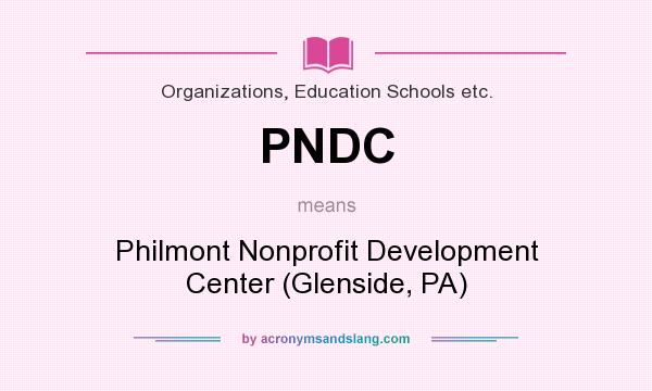 What does PNDC mean? It stands for Philmont Nonprofit Development Center (Glenside, PA)