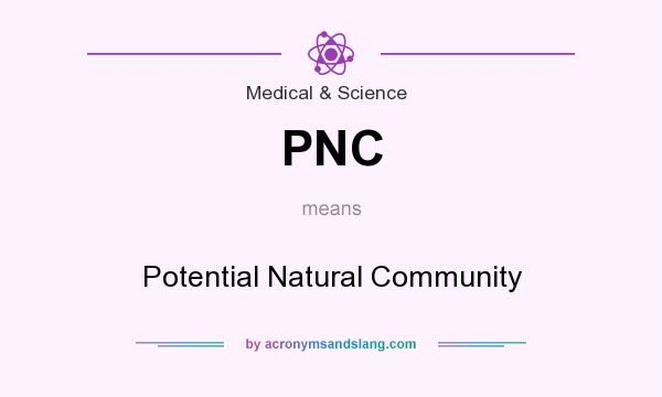 What does PNC mean? It stands for Potential Natural Community