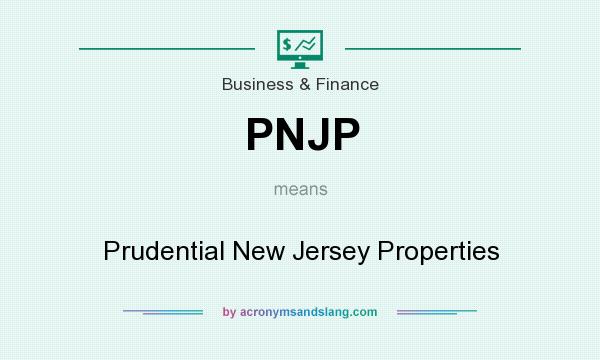 What does PNJP mean? It stands for Prudential New Jersey Properties