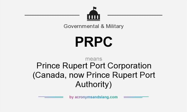 What does PRPC mean? It stands for Prince Rupert Port Corporation (Canada, now Prince Rupert Port Authority)